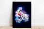 Imagem de Quadro Decorativo Esportes GP Motocross Abstrato Lojas Salas Quartos Com Moldura RC196