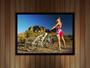 Imagem de Quadro Decorativo Esportes Montain Bike Bicicleta Paisagem Lojas Quartos Salas Com Moldura RC014