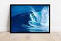 Imagem de Quadro Decorativo Esportes Surf Prancha Ondas Paisagem Lojas Quartos Salas Com Moldura RC028