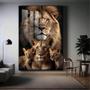 Quadro Decorativo Família Leão Filhotes Sala Quarto Hall - NoBrand Imagem de Quadro Decorativo Família Leão Filhotes Sala Quarto Hall