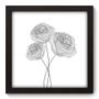 Imagem de Quadro Decorativo - Flores - 22cm x 22cm - 027qnfap