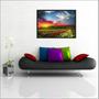 Imagem de Quadro Decorativo Flores Campo Jardim Paisagens Salas Decorações Com Moldura