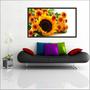 Imagem de Quadro Decorativo Flores Girassol Decorações Salas Com Moldura TT02