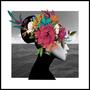 Imagem de Quadro Decorativo Flowers Vibe 70cm x 70 cm