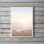 Imagem de Quadro Decorativo Fotografia Branca E Bege Praia 33x24cm - com vidro