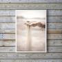 Imagem de Quadro Decorativo Fotografia Mão Areia Praia 33X24Cm - Vidro