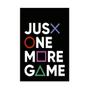 Imagem de Quadro Decorativo Frase Jus x One More Game 30x20 Mdf Adesivado