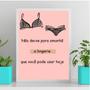 Imagem de Quadro Decorativo Frase Lingerie 45x34cm - com vidro