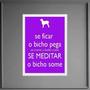 Imagem de Quadro Decorativo Frase Meditar 33X24Cm - Com Vidro