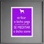 Imagem de Quadro Decorativo Frase Meditar 33x24cm - com vidro