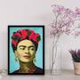 Imagem de Quadro Decorativo Frida Bem Colorida 45x34cm