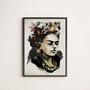 Imagem de Quadro Decorativo Frida Geométrico 24x18cm - com vidro