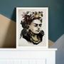 Imagem de Quadro Decorativo Frida Geométrico 33x24cm - com vidro