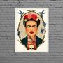 Imagem de Quadro Decorativo Frida Moldura 33x24cm - com vidro