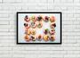 Imagem de Quadro Decorativo Frutas Biscoitos Nutrição Gourmet Culinária Cozinha Restaurantes Com Moldura RC048