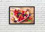 Imagem de Quadro Decorativo Frutas Coração Nutrição Gourmet Culinária Cozinha Restaurantes Com Moldura RC045