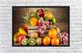 Imagem de Quadro Decorativo Frutas Cozinhas Gourmet Decorações Com Moldura G02