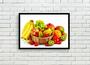 Imagem de Quadro Decorativo Frutas Nutrição Gourmet Culinária Cozinha Restaurantes Com Moldura RC019