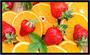 Imagem de Quadro Decorativo Frutas Nutrição Laranja Morango Fruteira Cozinha Mercearias Com Moldura RC025