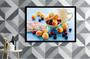 Imagem de Quadro Decorativo Frutas Pêssego Amora Gourmet Cozinha Restaurantes Com Moldura RC024