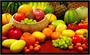 Imagem de Quadro Decorativo Frutas Vegetais Fruteira Lojas Cozinha Sala Com Moldura RC001