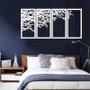 Imagem de Quadro Decorativo Galhos Secos Branco 6Mm Vazado - Mdf