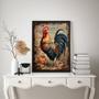 Imagem de Quadro Decorativo Galo Country Vintage 45x34cm