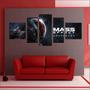 Imagem de Quadro Decorativo Game Mass Effect Mosaico 5 Peças Salas Quartos TT1