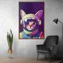 Imagem de Quadro Decorativo Gato Astronauta Moldura Cx Alta 100x66