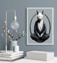 Imagem de Quadro Decorativo Gato Fendo Yoga 45X34Cm - Com Vidro