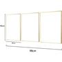 Imagem de Quadro decorativo Geometrico Abstrato Trio Nordic Hal"