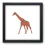 Imagem de Quadro Decorativo - Girafa - 33cm x 33cm - 294qdsp