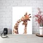 Imagem de Quadro Decorativo Girafa Mãe 24X18Cm - Com Vidro