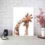 Imagem de Quadro Decorativo Girafa Mãe 24x18cm - com vidro