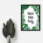 Imagem de Quadro Decorativo Good Vibes Only 34x23Cm