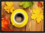 Imagem de Quadro Decorativo Gourmet Café Xícara Padarias Cafeterias Confeitarias Comércio Com Moldura RC028