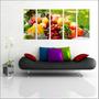 Imagem de Quadro Decorativo Gourmet Frutas Cozinhas Restaurantes Mosaico 5 Peças GG3