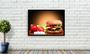 Imagem de Quadro Decorativo Gourmet Hambúrguer Hamburgueria Padarias Lanchonetes Comércio Com Moldura RC047