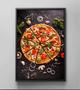 Imagem de Quadro Decorativo Gourmet Pizzaria Pizza Temperos Canvas Filete Premium