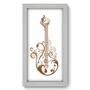 Imagem de Quadro Decorativo - Guitarra - 19cm x 34cm - 054qdgb