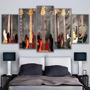 Imagem de Quadro Decorativo Guitarras 129x63  Em Tecido