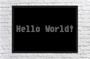 Imagem de Quadro Decorativo Hello World Nerd Geek Decorações Com Moldura