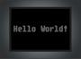 Imagem de Quadro Decorativo Hello World Nerd Geek Decorações Com Moldura