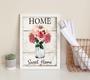 Imagem de Quadro Decorativo Home Sweet Home- Flores 33X24Cm - Vidro