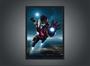 Imagem de Quadro Decorativo Homem De Ferro Super Heróis Geek Decorações Com Moldura G01