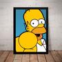 Imagem de Quadro Decorativo Homer Os Simpsons Arte Poster Moldurado