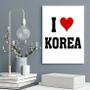 Imagem de Quadro Decorativo I Love Korea 45x34cm