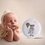 Imagem de Quadro Decorativo Infantil de Porcelana Pintado a Mão - Quadro Quarto de Bebê Menino Menina