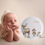 Imagem de Quadro Decorativo Infantil de Porcelana Pintado a Mão - Quadro Quarto de Bebê Menino Menina- Floresta Encantada Elfo Vintage