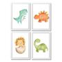 Imagem de Quadro Decorativo Infantil Dinossauros Baby Aquarela